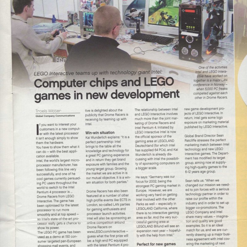 Computer Chips and LEGO games in new development