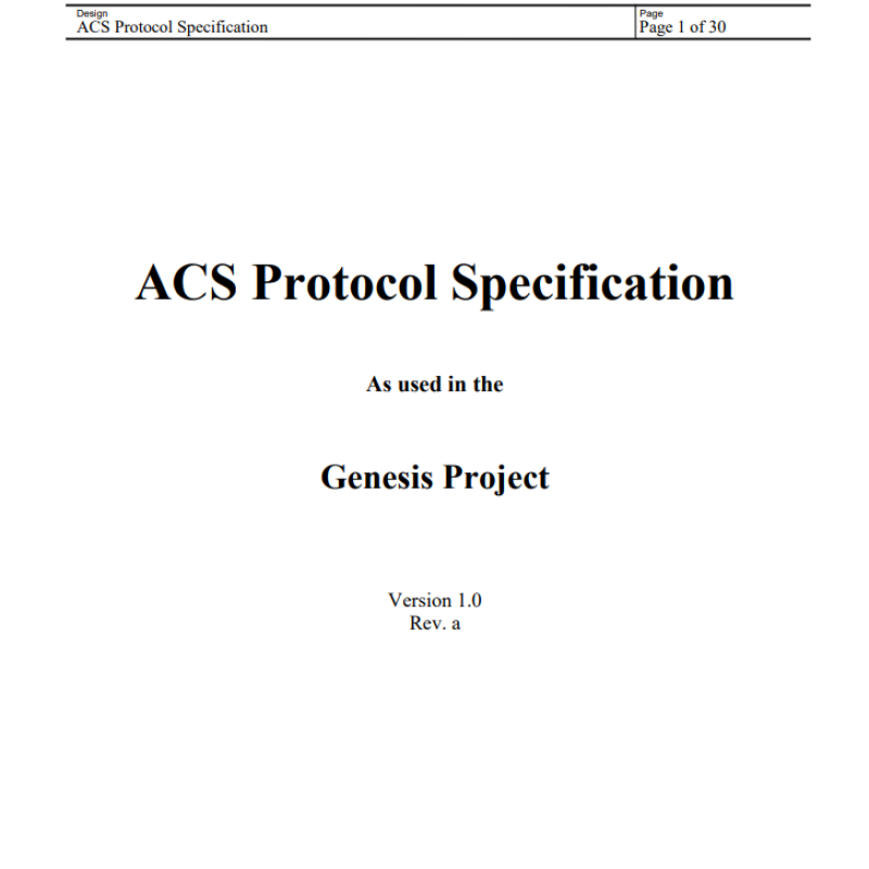 ACS Protocol Specification