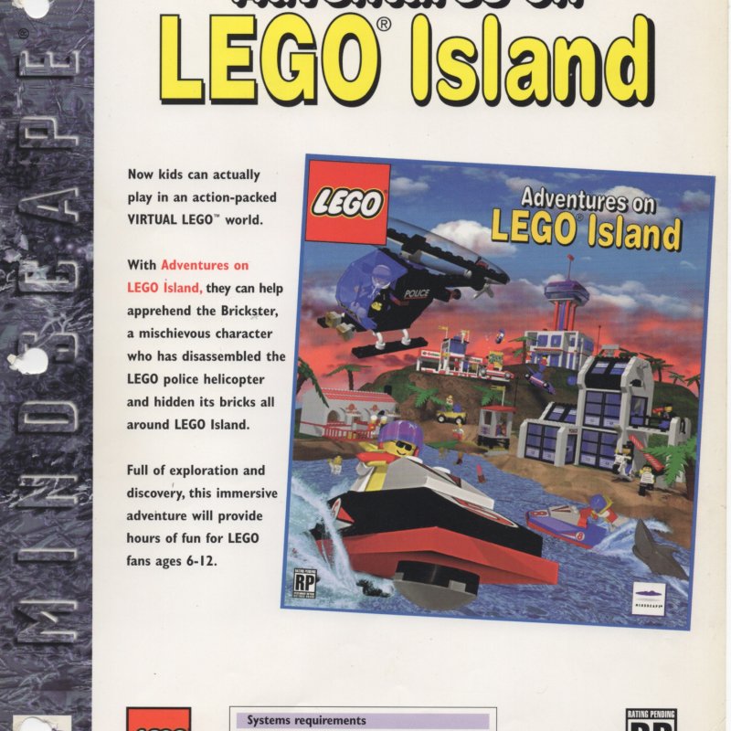 Mindscape - Adventures on LEGO Island Advertisement