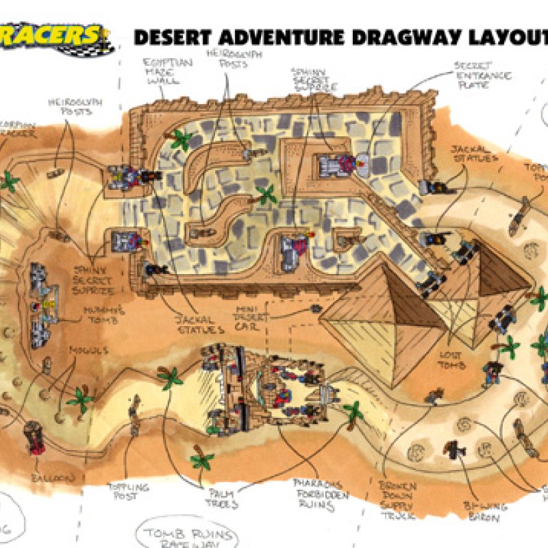 Desert Adventure Dragway Layout