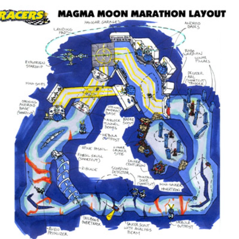 Magma Moon Marathon Layout