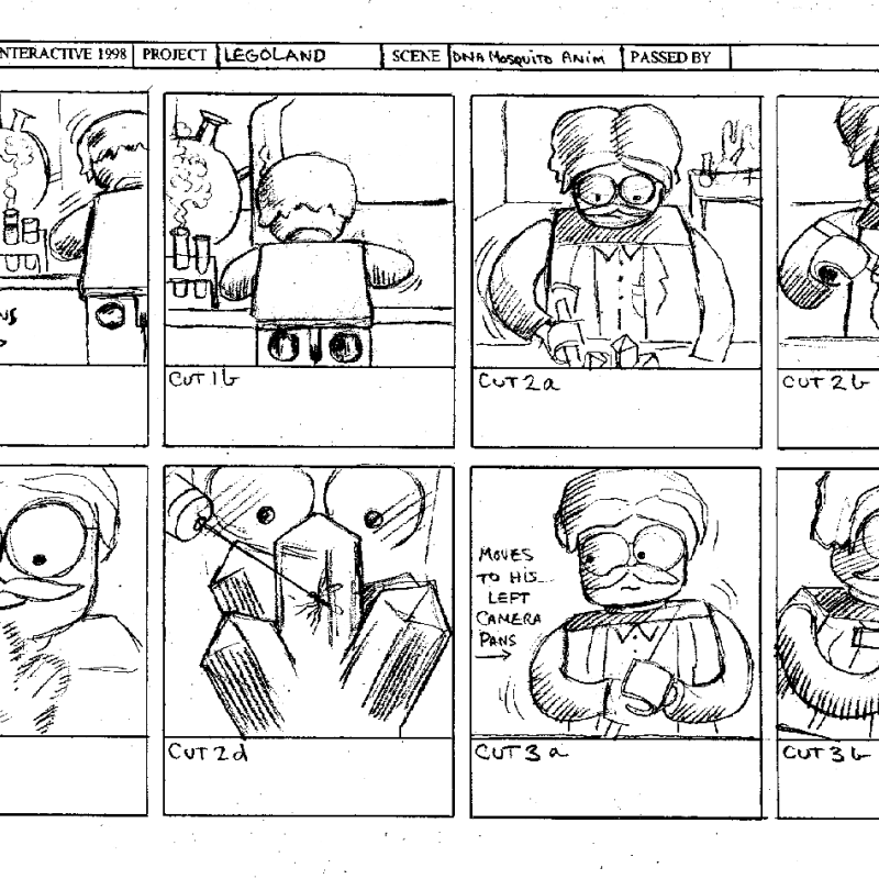 DNA Mosquito Animation Storyboards